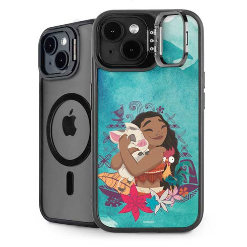 Disney Princess Moana with Pua and Heihei iPhone 14 Kickstand Case